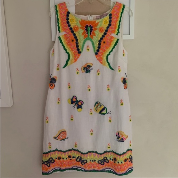 Calypso size S beaded butterfly dress - Picture 3 of 3